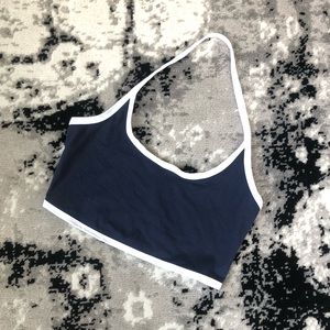Cropped halter top